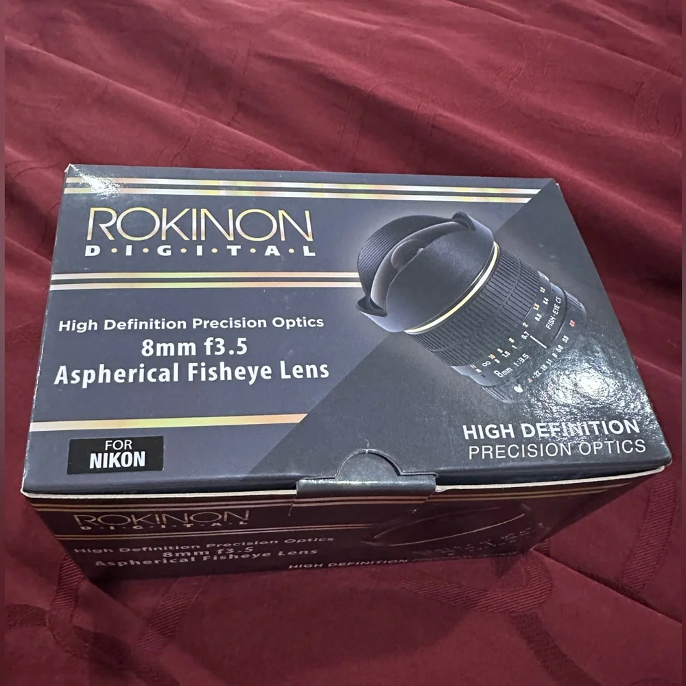 Rokinon 8mm f/3.5 Aspherical Fisheye Lens for Nikon F